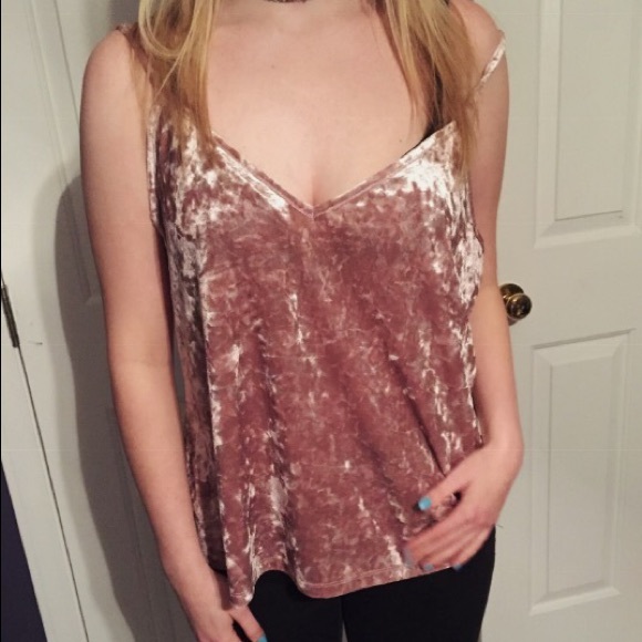 Pink Velvet Tank - Picture 1 of 2